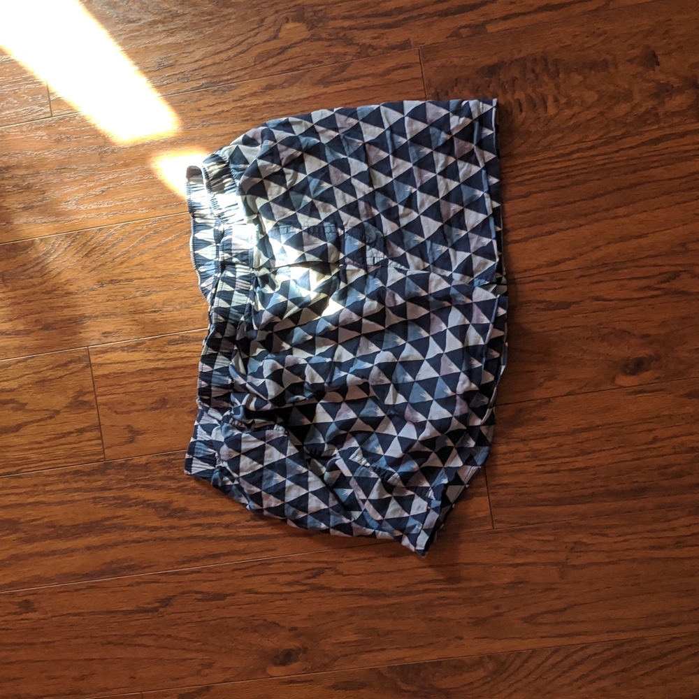 Boxers with blue mountain tops on them